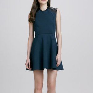 Cut25 Yigal Azrouel Quilted Leather Shoulder Dress Sz 0